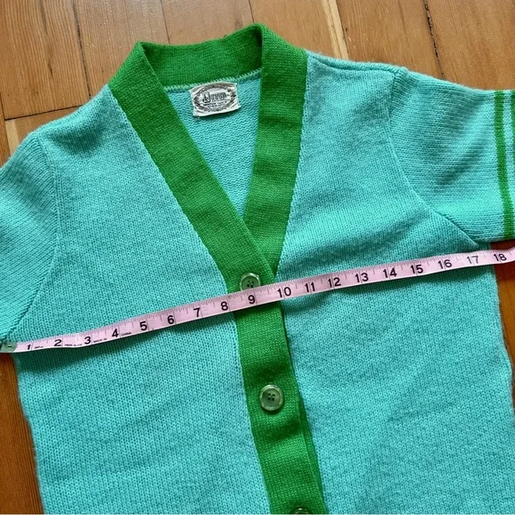Vintage 1960s sweater cardigan set S - Picture 6 of 11